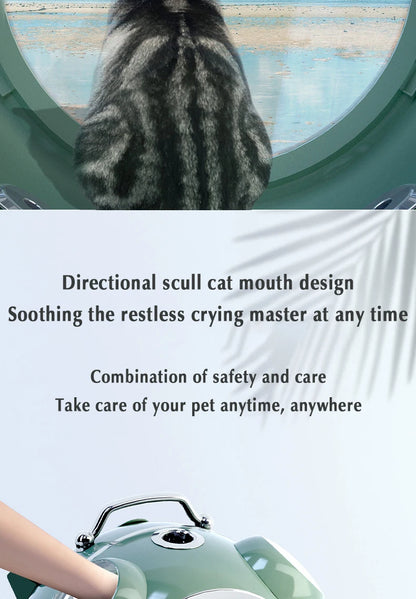 Intelligent Outdoor Portable comfortable Pet Cat Backpack Large Capacity Carrier with temperature and humidity reminder