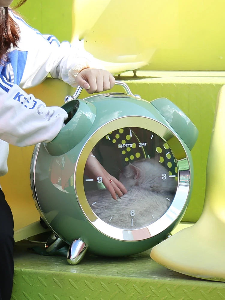 Intelligent Outdoor Portable comfortable Pet Cat Backpack Large Capacity Carrier with temperature and humidity reminder