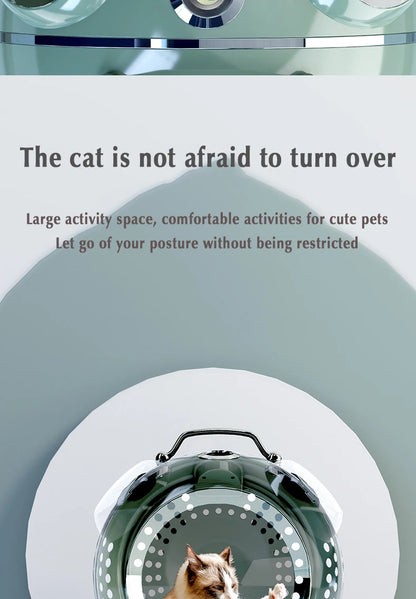 Intelligent Outdoor Portable comfortable Pet Cat Backpack Large Capacity Carrier with temperature and humidity reminder