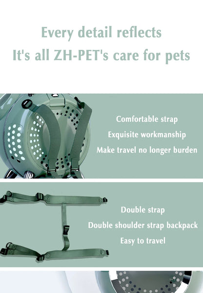 Intelligent Outdoor Portable comfortable Pet Cat Backpack Large Capacity Carrier with temperature and humidity reminder