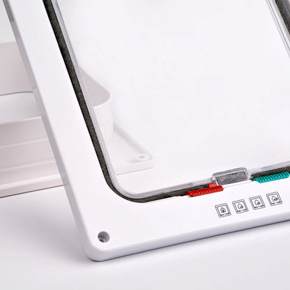 Smart Pet Door 4 Way Locking Security Lock ABS Plastic Dog Cat Flap Door
