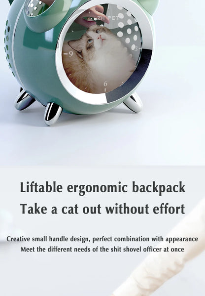 Intelligent Outdoor Portable comfortable Pet Cat Backpack Large Capacity Carrier with temperature and humidity reminder