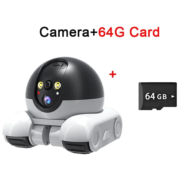 WIFI Dual Lens Robot Camera Dual Screen Monitoring 1080P HD PTZ IP Security Surveillance Camera Auto Tracking Baby Pets Monitor