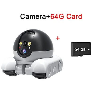 WIFI Dual Lens Robot Camera Dual Screen Monitoring 1080P HD PTZ IP Security Surveillance Camera Auto Tracking Baby Pets Monitor