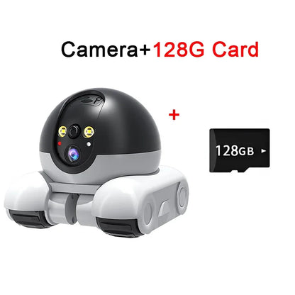 WIFI Dual Lens Robot Camera Dual Screen Monitoring 1080P HD PTZ IP Security Surveillance Camera Auto Tracking Baby Pets Monitor