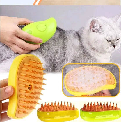Pet Grooming Brush – Clean, Massage & Deshed
