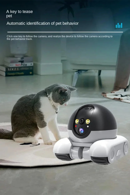 WIFI Dual Lens Robot Camera Dual Screen Monitoring 1080P HD PTZ IP Security Surveillance Camera Auto Tracking Baby Pets Monitor