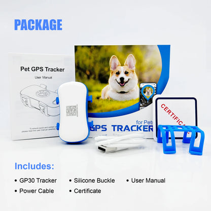 ‌4G Dog Cat GPS Tracker for Pets - Waterproof Smart Locator with App, Live Tracking & Light/Sound