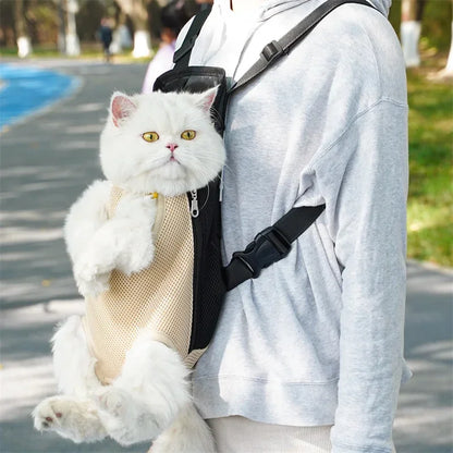 Breathable Pet Travel Backpack – Portable Tote Carrier for Cats & Dogs