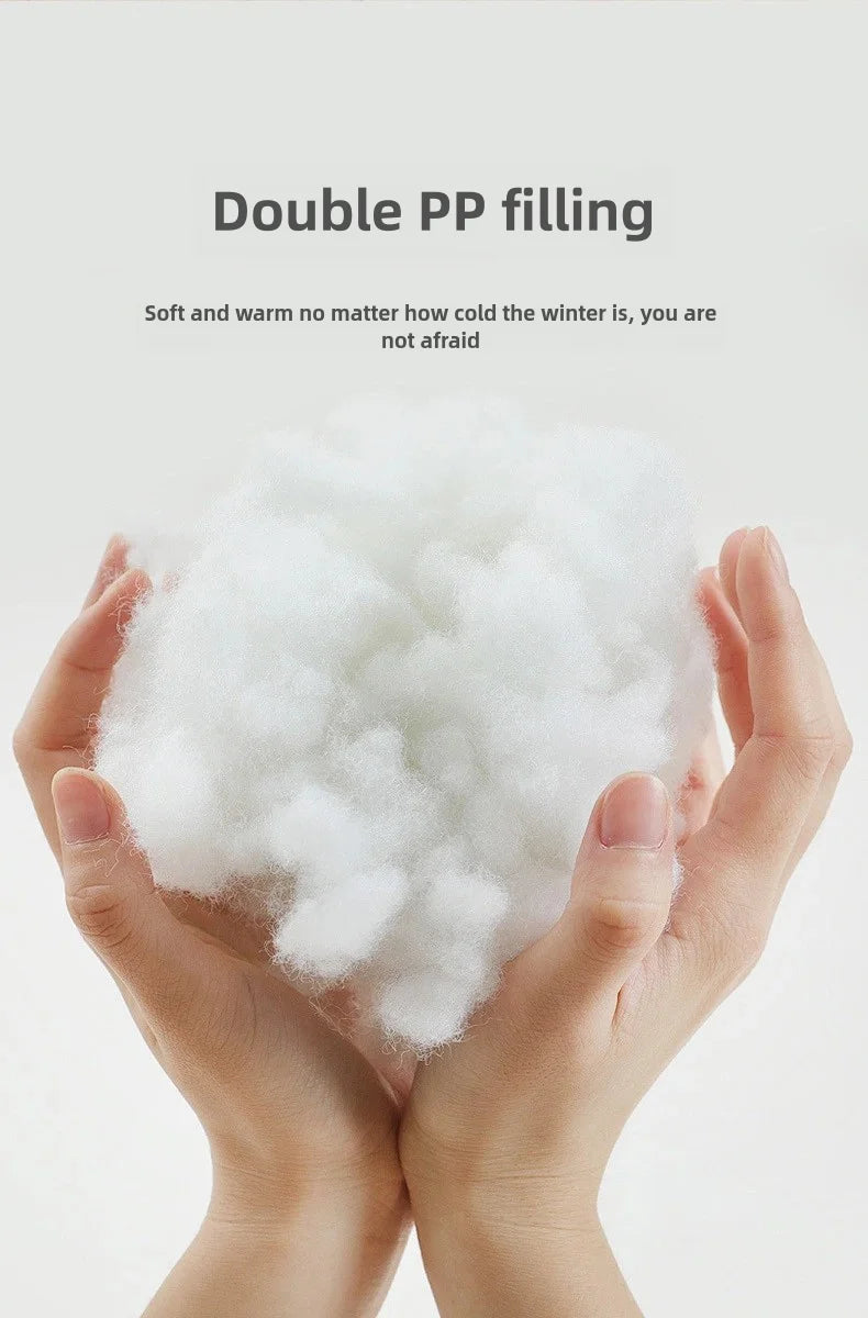 2-in-1 Ultra-Soft Plush Pet Bed – Self-Warming Winter Nest