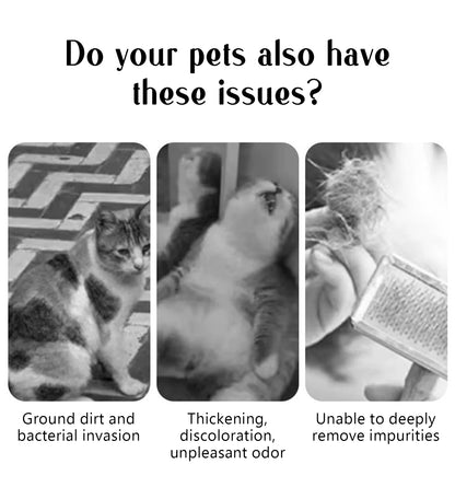 SafeSteam 3-in-1 Pet Brush – Gentle Hair Removal for Cats & Dogs