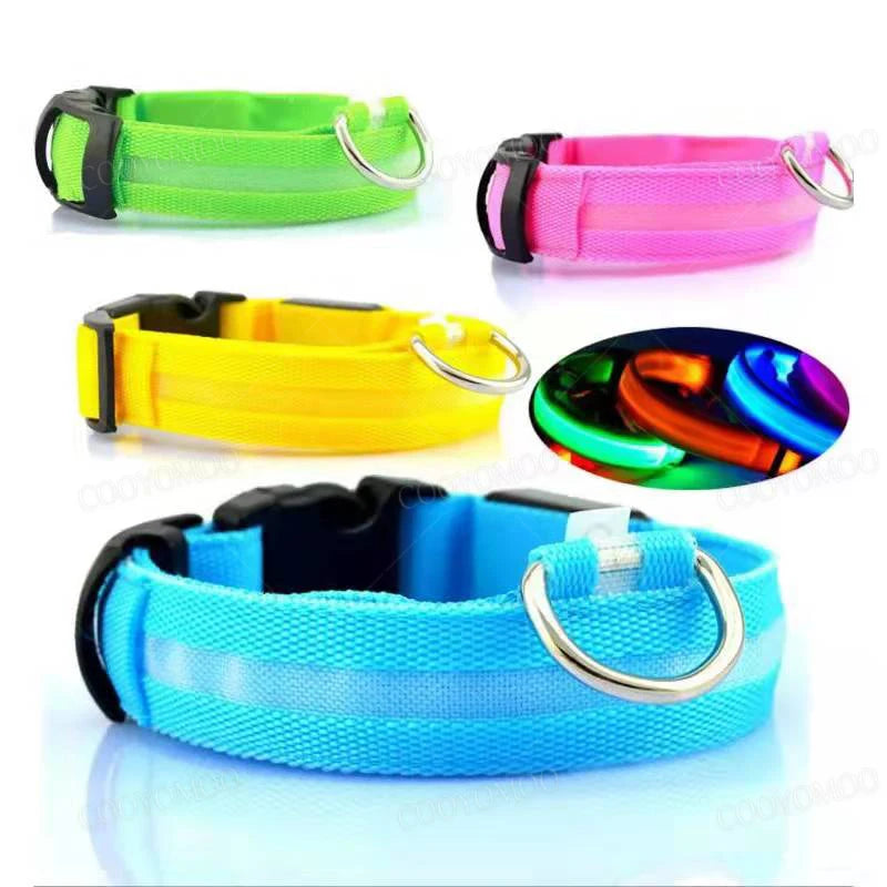 3-Mode LED Glow Safety Collar – USB Rechargeable & Weatherproof Loss Prevention