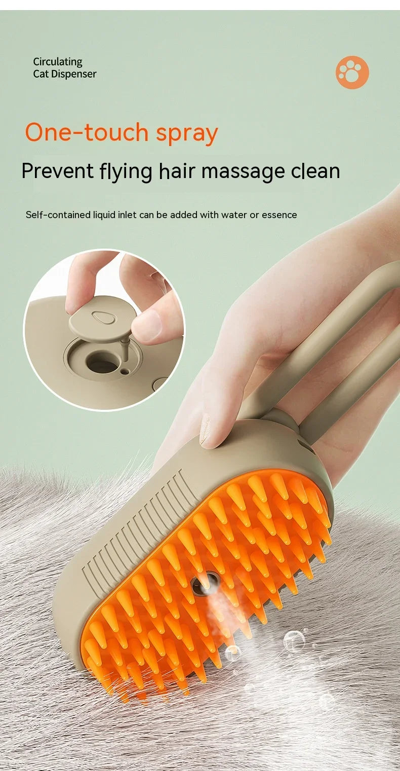 Pet Grooming Brush – Clean, Massage & Deshed