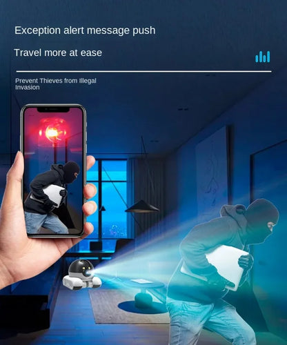 WIFI Dual Lens Robot Camera Dual Screen Monitoring 1080P HD PTZ IP Security Surveillance Camera Auto Tracking Baby Pets Monitor