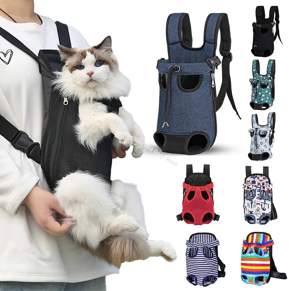 Breathable Pet Travel Backpack – Portable Tote Carrier for Cats & Dogs