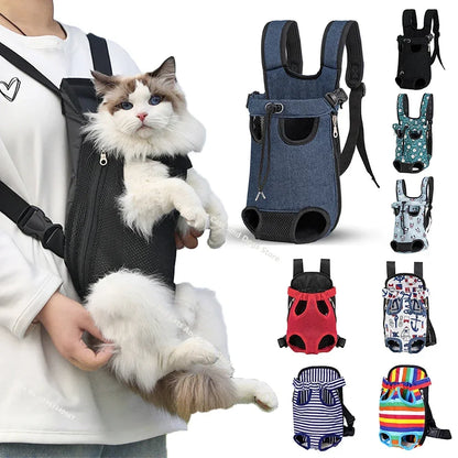 Breathable Pet Travel Backpack – Portable Tote Carrier for Cats & Dogs