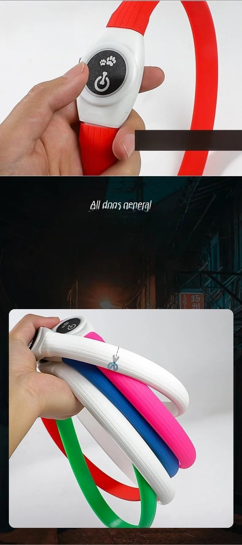 Ultra-Bright LED Collar – Weatherproof Night Safety for All Dogs