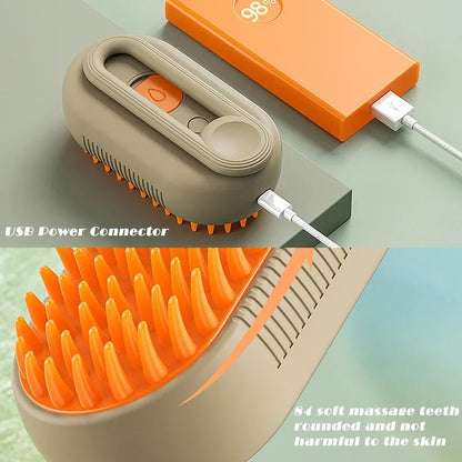 Pet Grooming Brush – Clean, Massage & Deshed
