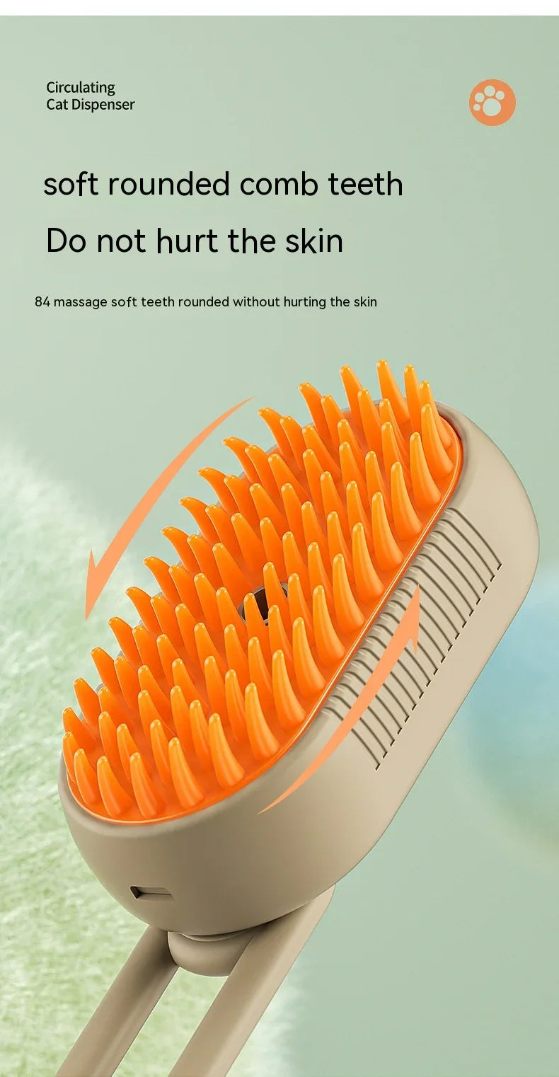 Pet Grooming Brush – Clean, Massage & Deshed