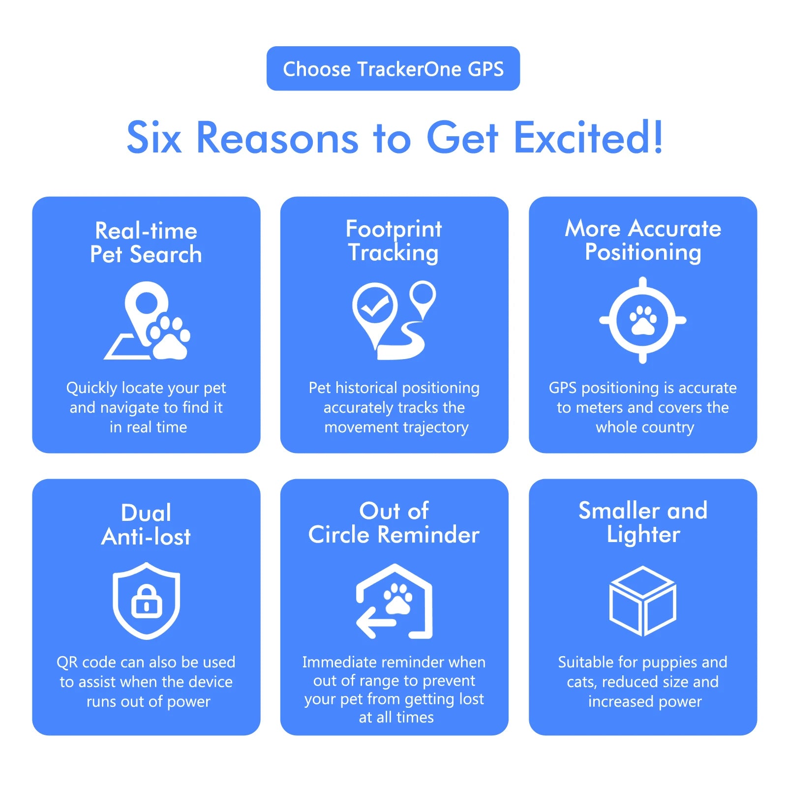 ‌4G Dog Cat GPS Tracker for Pets - Waterproof Smart Locator with App, Live Tracking & Light/Sound