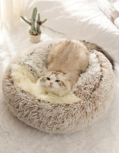 EverWarm Plush Nest – Breathable Semi-Enclosed Winter Bed