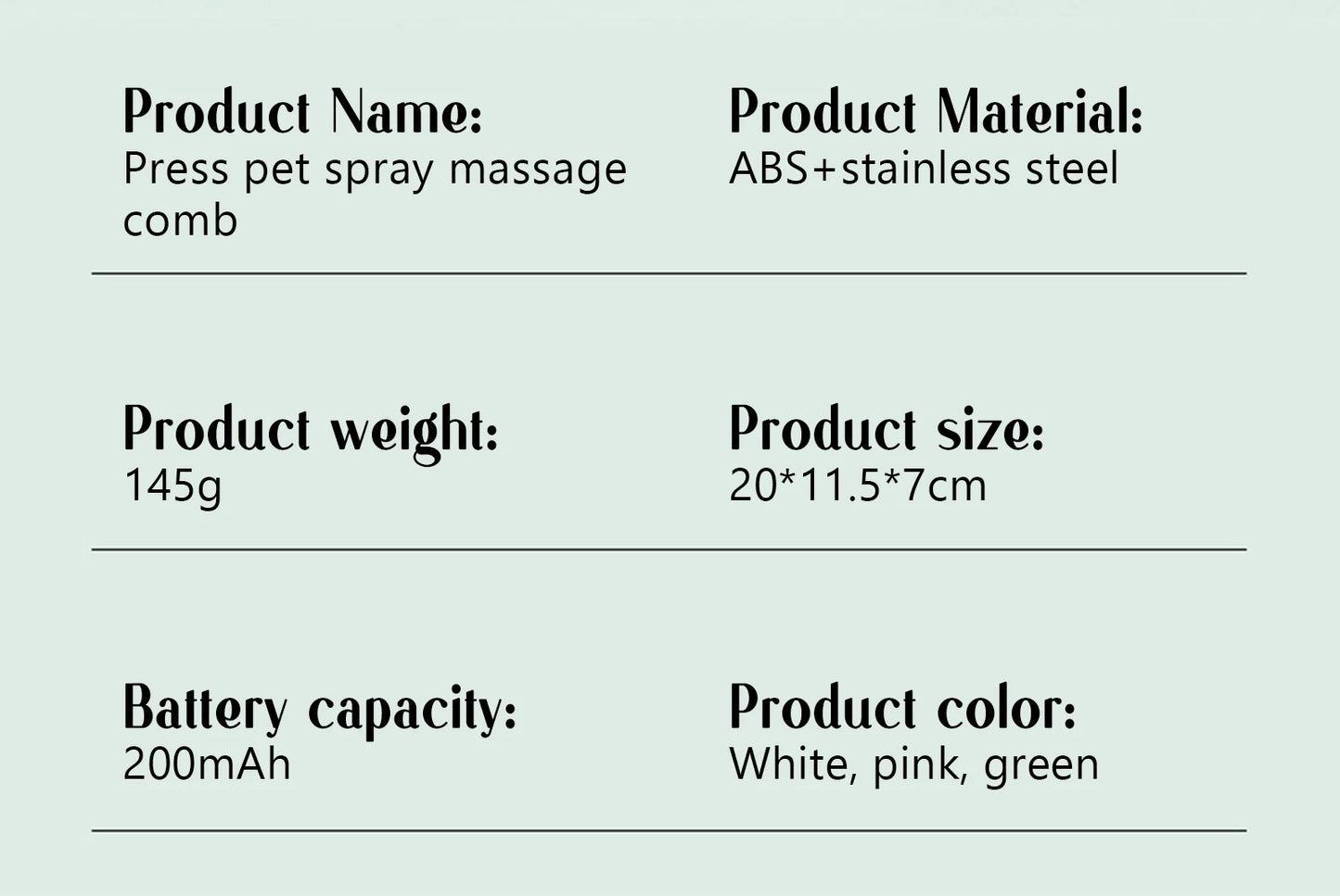 SafeSteam 3-in-1 Pet Brush – Gentle Hair Removal for Cats & Dogs