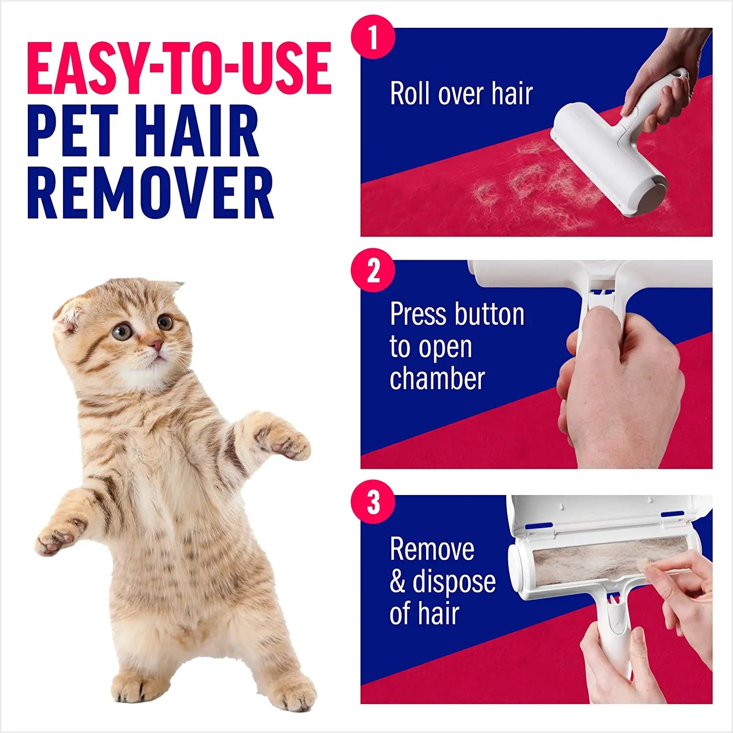 PureHome Pet Fur Roller – Fast & Effective Hair Removal