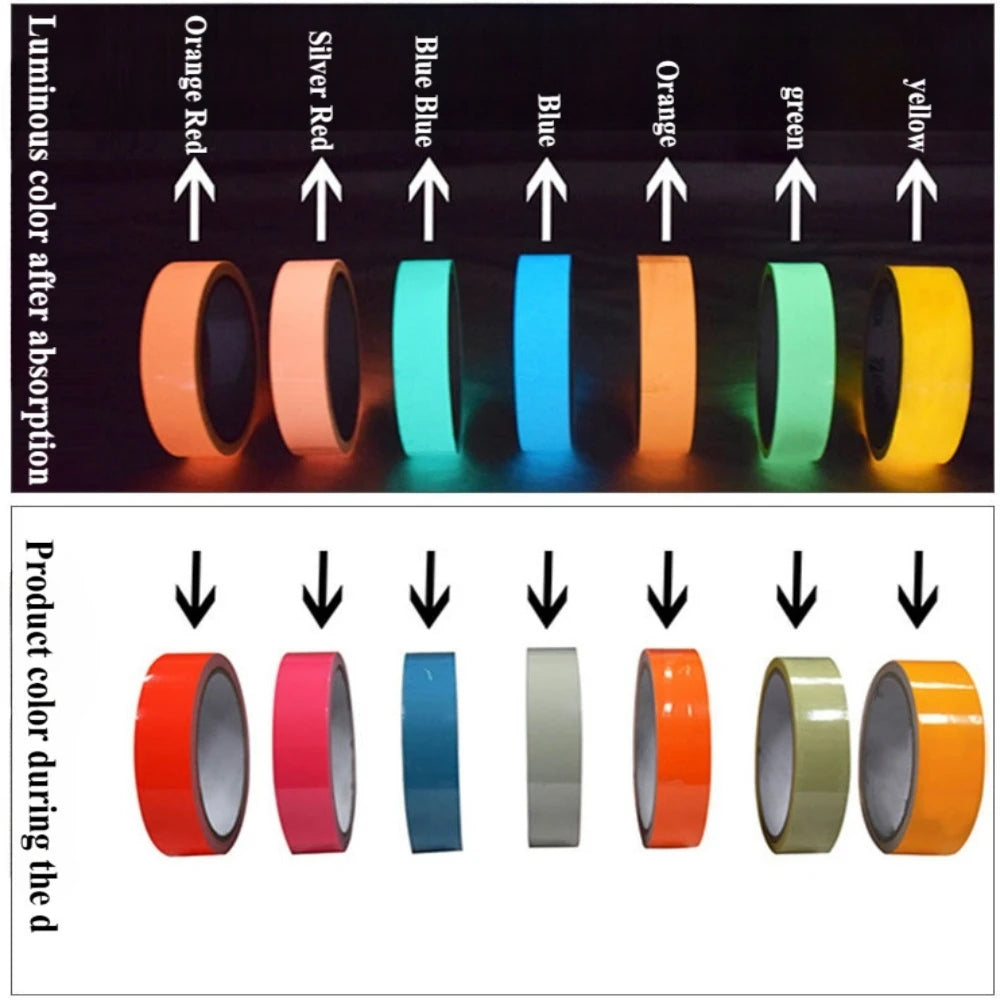 Cat luminous stickers adhesive tape night home indoor outdoor self  luminous fluorescent strips Stair warning tape DIY stage