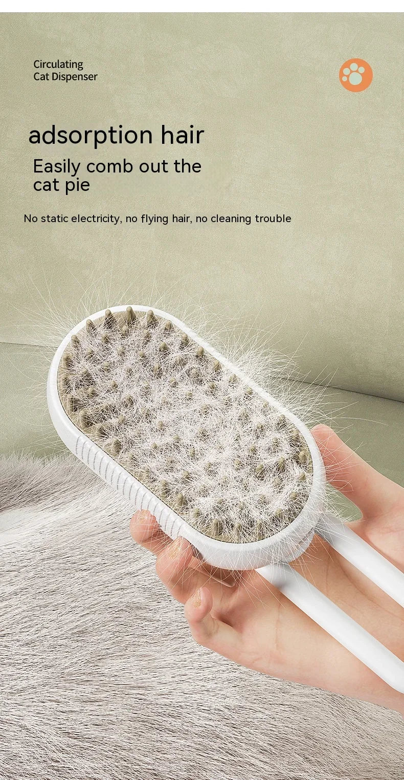 Pet Grooming Brush – Clean, Massage & Deshed