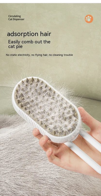Pet Grooming Brush – Clean, Massage & Deshed