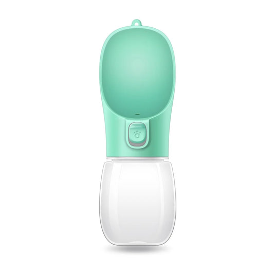 AquaWag™ Leakproof Pet Travel Bottle – Portable Water Dispenser & Drinking Bowl for Dogs & Cats