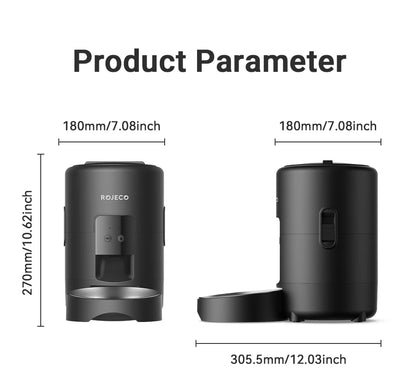 ROJECO™ 2L Smart WiFi Automatic Pet Feeder – App Control & 10-Day Freshness Dispenser