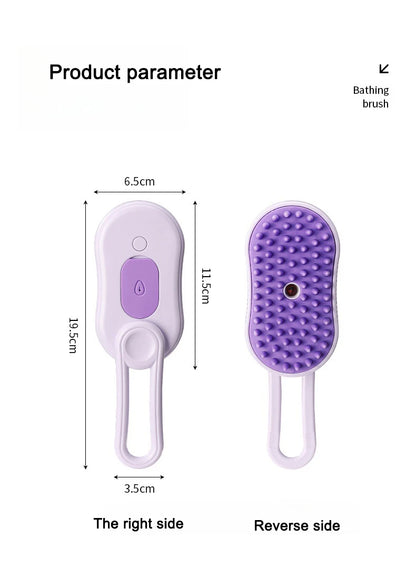 Pet Grooming Brush – Clean, Massage & Deshed