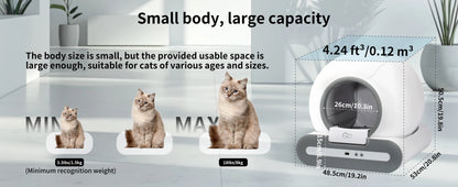 DOEL  Automatic Cat Litter Box Self Cleaning with App Control & Cat Litter Mat Smart Cat Toilet for Multiple Large Cats