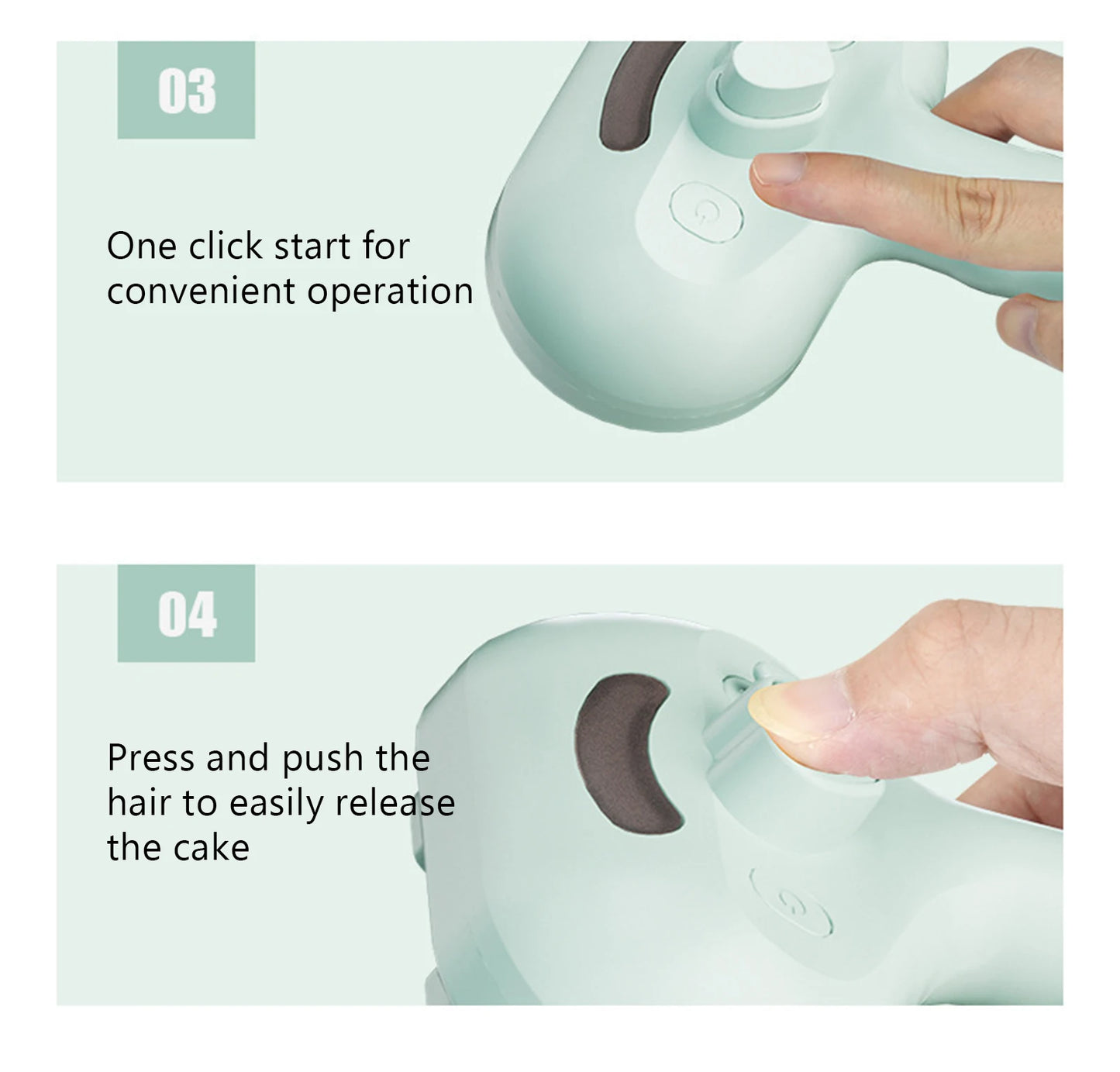 SafeSteam 3-in-1 Pet Brush – Gentle Hair Removal for Cats & Dogs