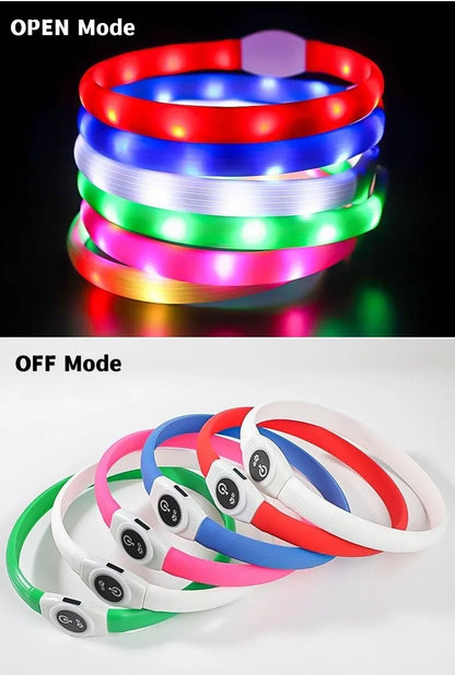 Ultra-Bright LED Collar – Weatherproof Night Safety for All Dogs