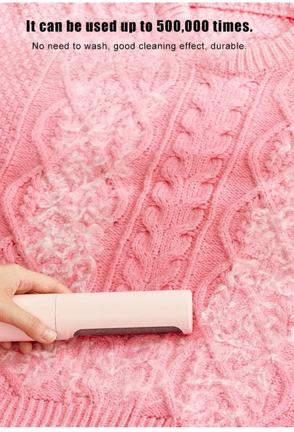 2-1 Reusable Pet Hair Remover Brush Lint Roller Self Cleaning Cat Dog Fur Hair Dust Removal Brush for Clothes Portable Effective