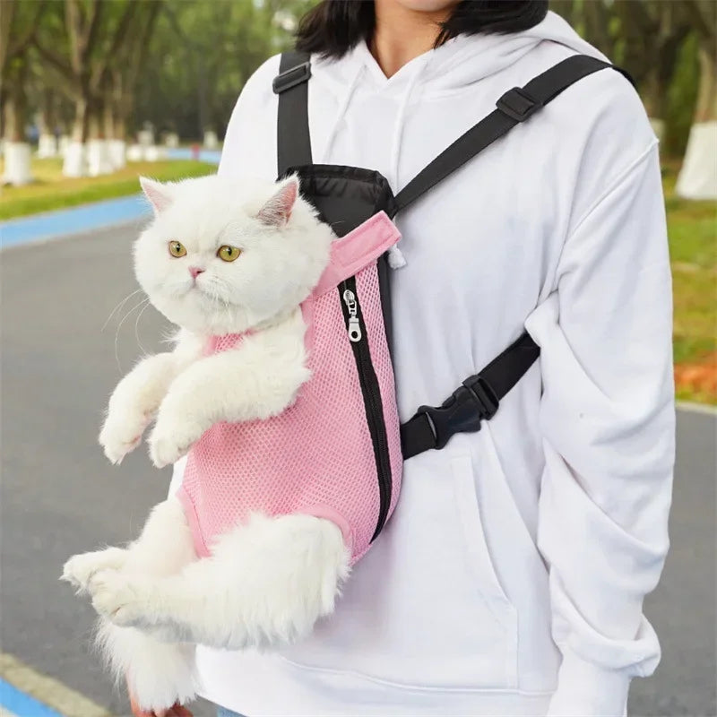 Breathable Pet Travel Backpack – Portable Tote Carrier for Cats & Dogs