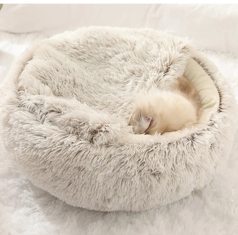 EverWarm Plush Nest – Breathable Semi-Enclosed Winter Bed