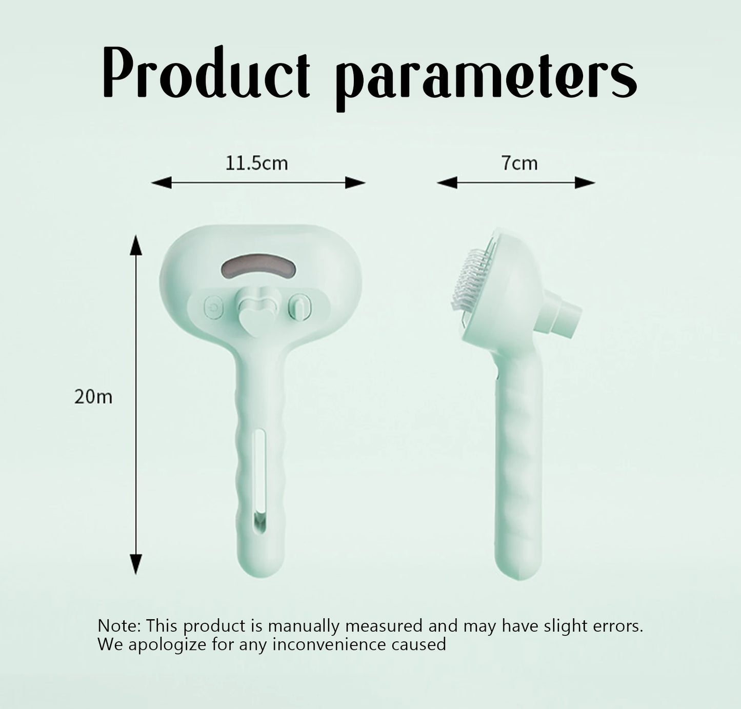 SafeSteam 3-in-1 Pet Brush – Gentle Hair Removal for Cats & Dogs