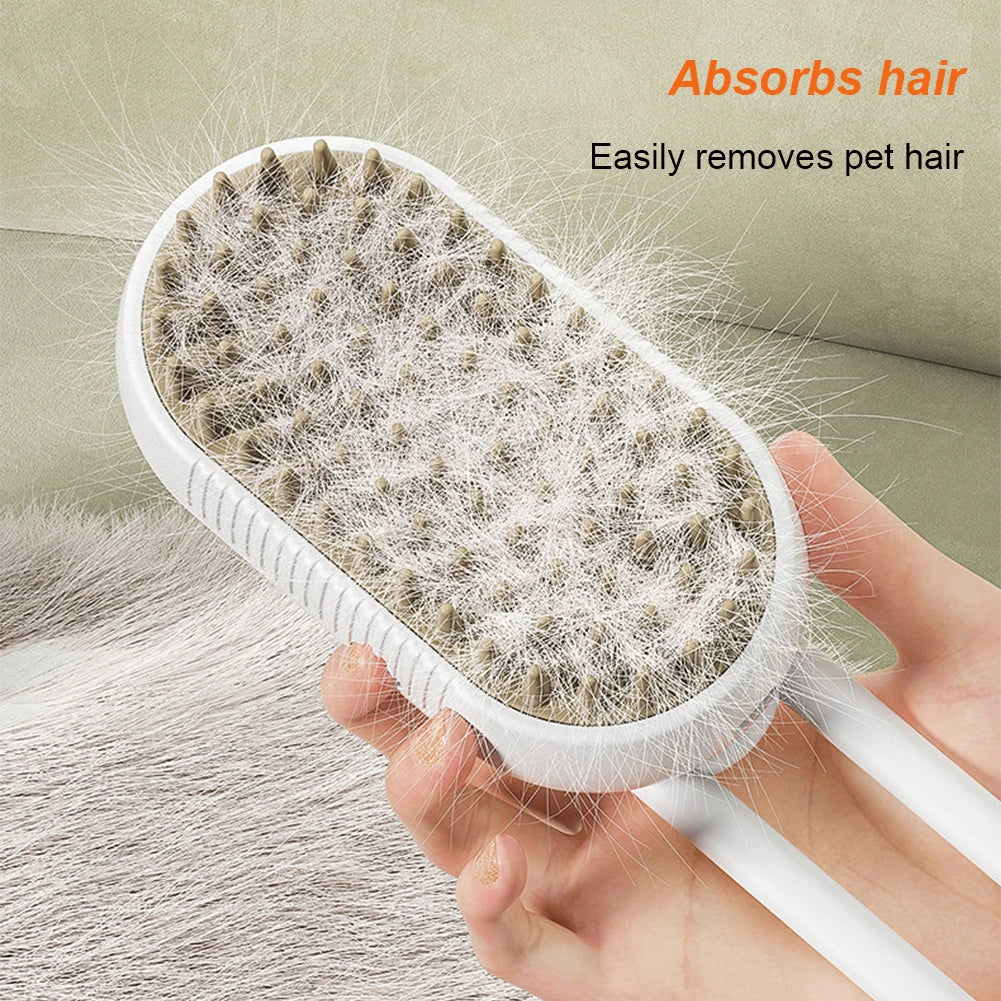 Pet Grooming Brush – Clean, Massage & Deshed