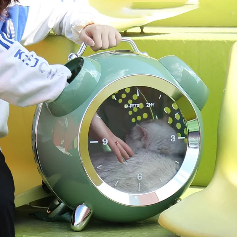 Intelligent Outdoor Portable comfortable Pet Cat Backpack Large Capacity Carrier with temperature and humidity reminder