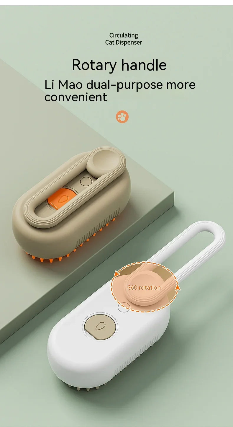 Pet Grooming Brush – Clean, Massage & Deshed