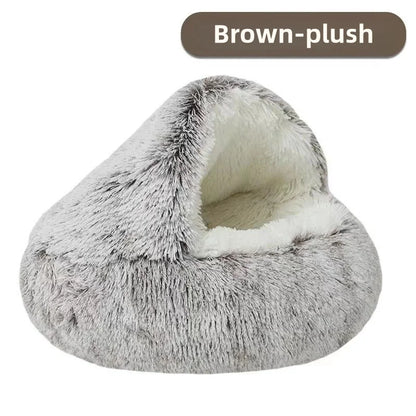 EverWarm Plush Nest – Breathable Semi-Enclosed Winter Bed