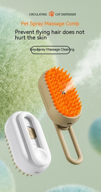 Pet Grooming Brush – Clean, Massage & Deshed