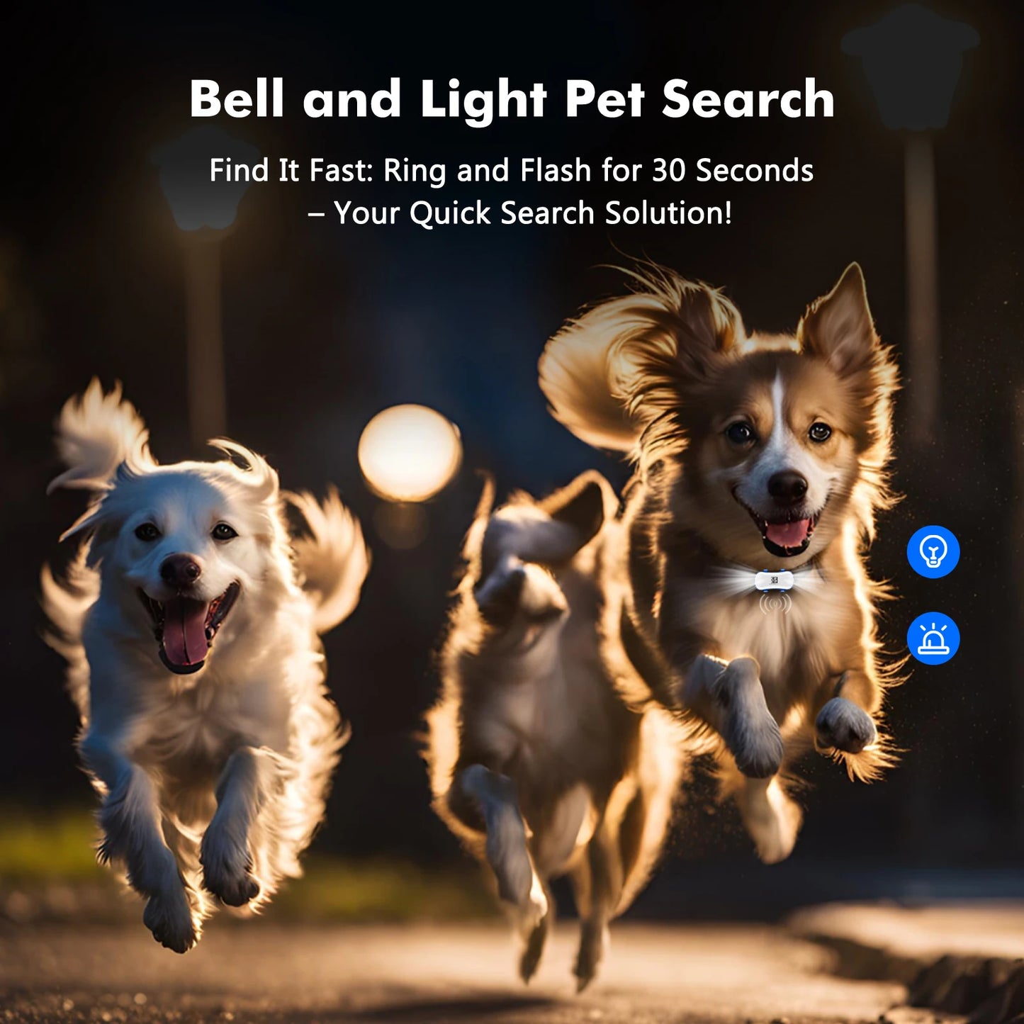 ‌4G Dog Cat GPS Tracker for Pets - Waterproof Smart Locator with App, Live Tracking & Light/Sound