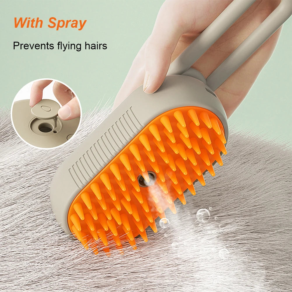 Pet Grooming Brush – Clean, Massage & Deshed
