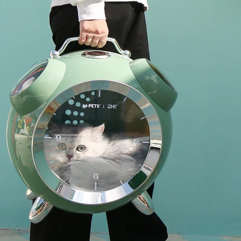 Intelligent Outdoor Portable comfortable Pet Cat Backpack Large Capacity Carrier with temperature and humidity reminder