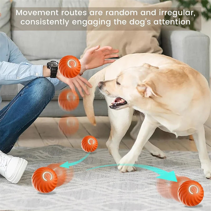 Smart Dog Toy Ball Electronic Interactive Pet Toy Moving Ball USB Automatic Moving Bouncing for Puppy Christmas gift Cat Product