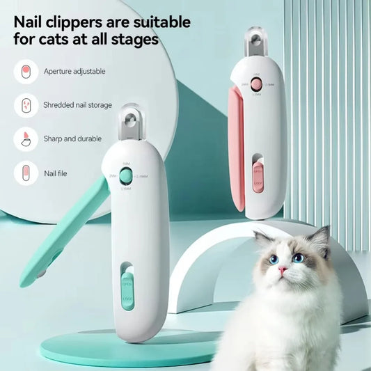 Professional Pet Nail Clippers – Adjustable Safety Hole & Comfort Grip